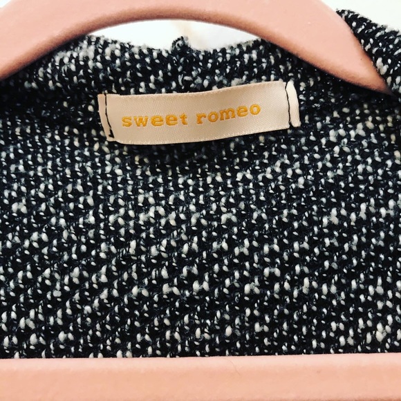 Black Gray Sweet Romeo cardigan sz Med - Picture 8 of 9